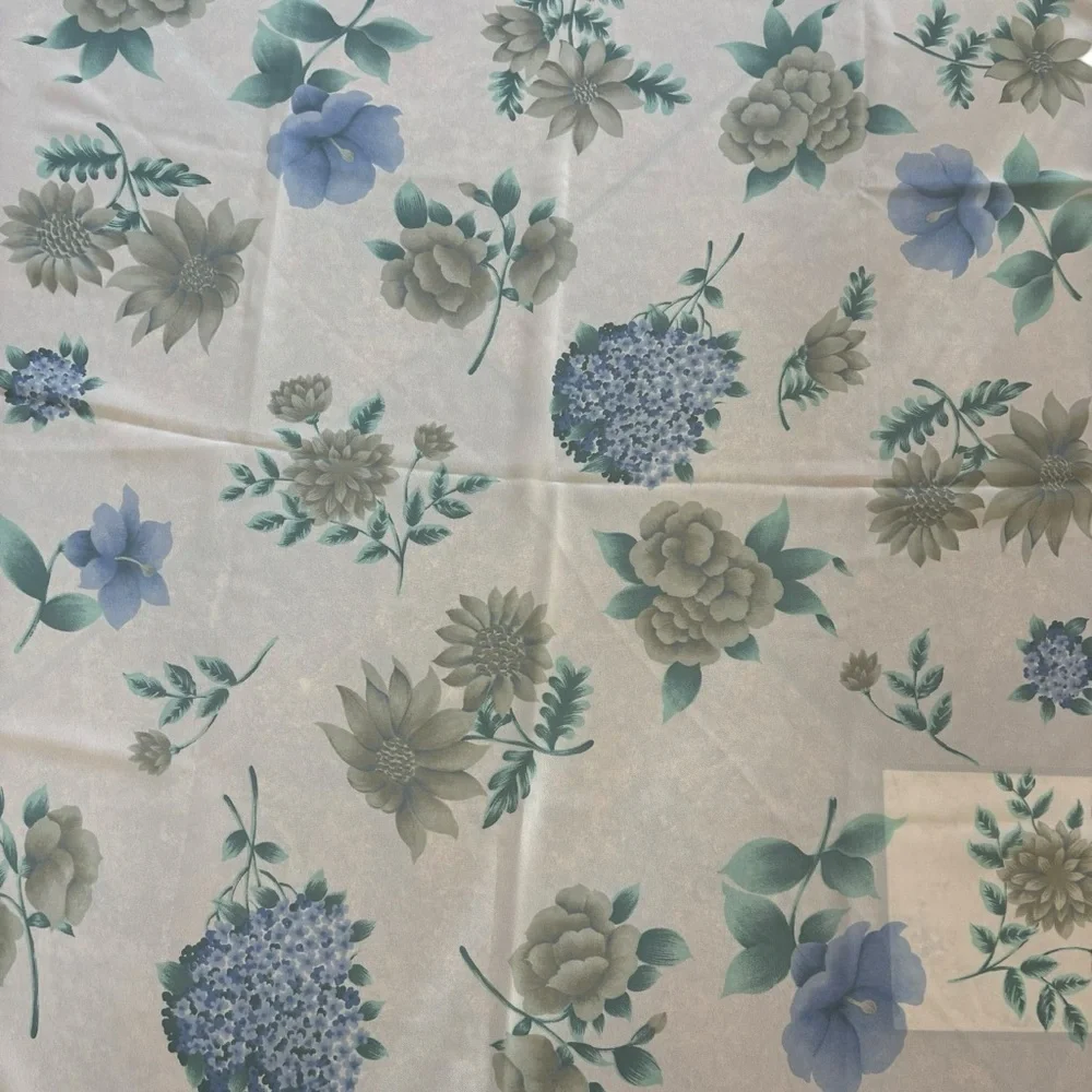 Impressions Light Pink Blue Floral Summer Scarf Purse Accessory Girly Feminine